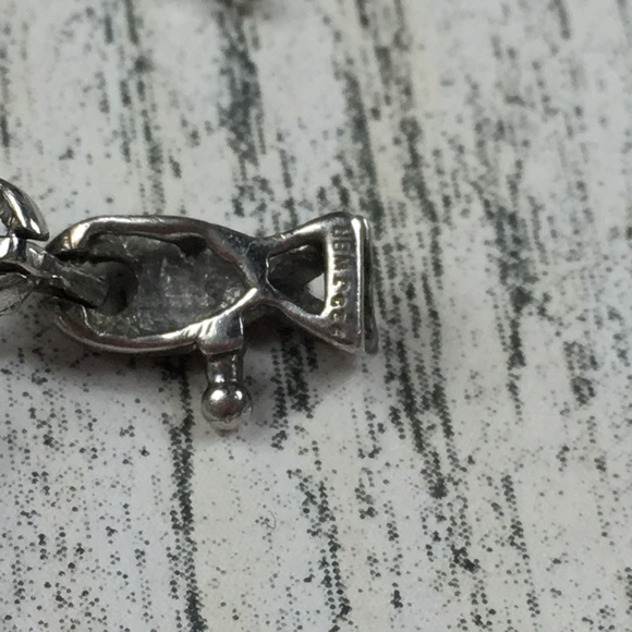 Sterling Silver Infinity Diamond Bracelet - Picture 7 of 8